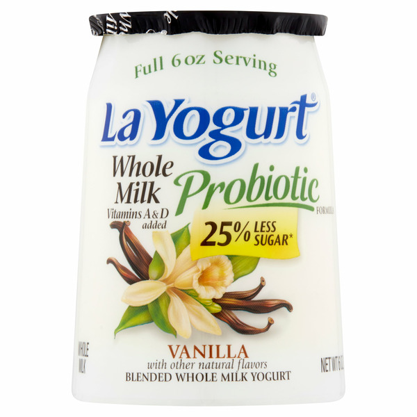 Yogurt/Kefir La Yogurt Probiotic Vanilla Blended Whole Milk Yogurt hero