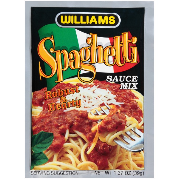 Pasta Sauce Williams Spaghetti Sauce Mix hero