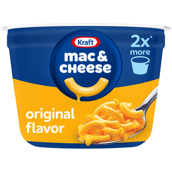 Instant Foods Kraft Original Mac & Cheese Easy Microwavable Big Cup Dinner hero