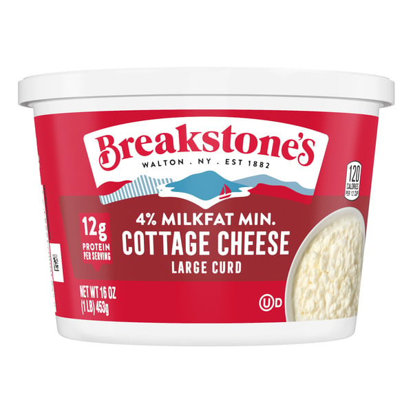 Cottage Cheese Breakstone's Large Curd 4% Milkfat Min. Cottage Cheese oz Tub hero