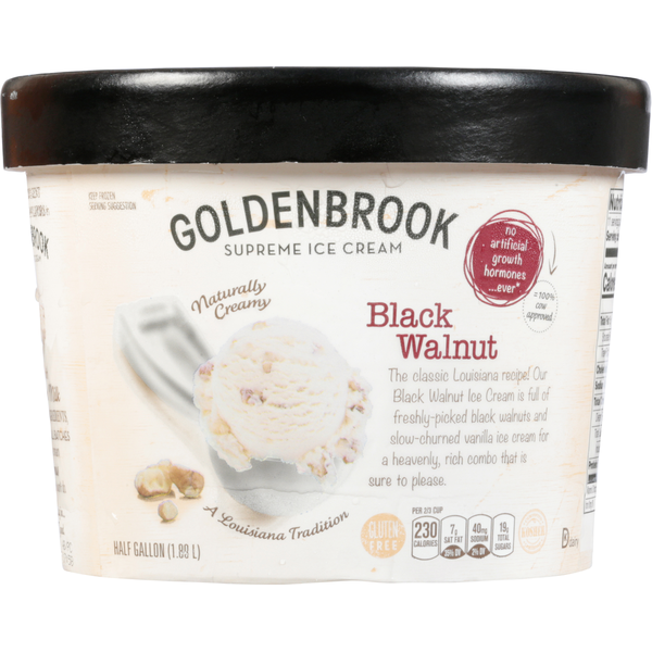 Ice Cream & Ice Goldenbrook Ice Cream, Supreme, Black Walnut hero