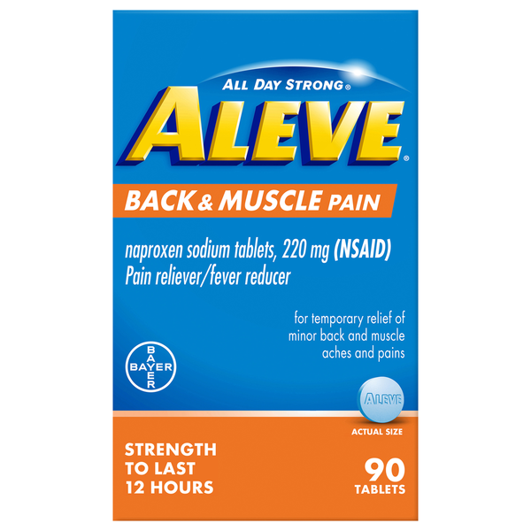 Muscles, Joints & Pain Relief Aleve Back & Muscle Pain, 220 mg, Tablets hero