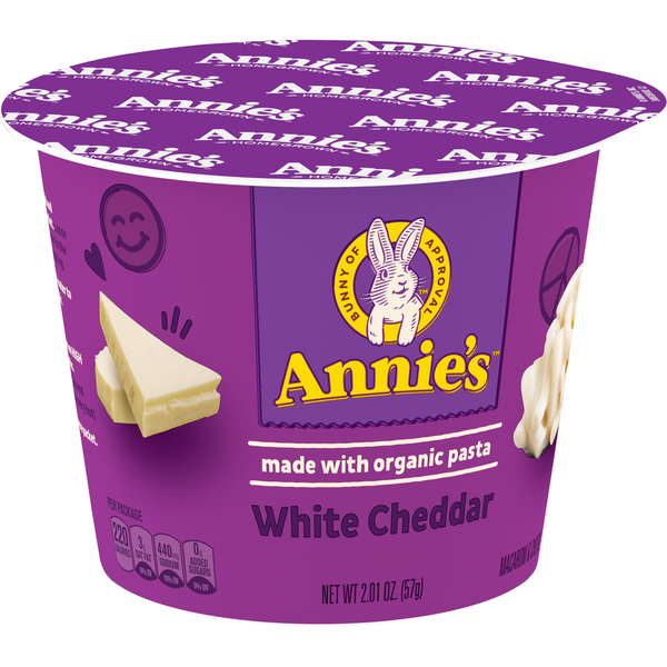 Boxed Meals & Side Dishes Annie's Organic White Cheddar Microwave Mac and Cheese Cup hero