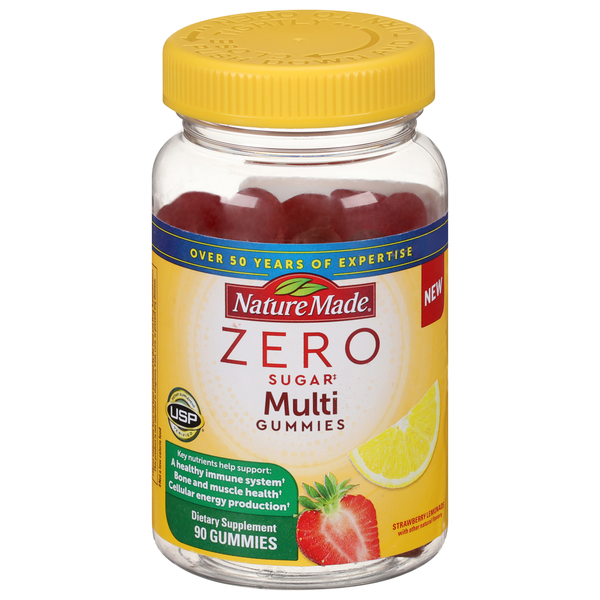 Nature Made Multi, Zero Sugar, Gummies, Strawberry Lemonade hero