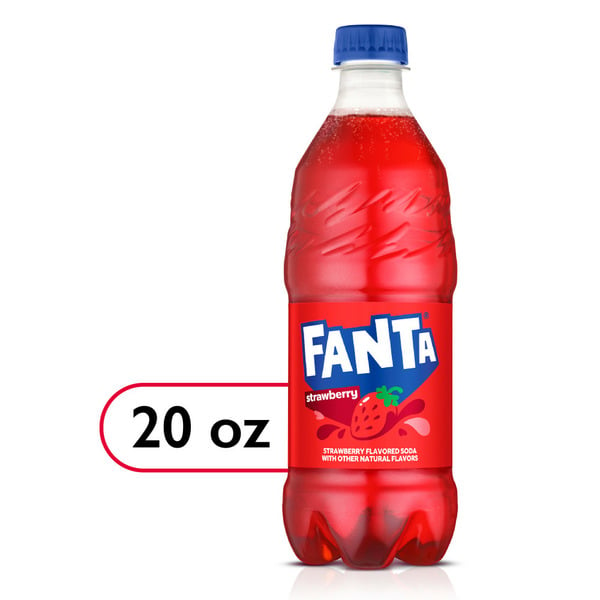 Soft Drinks Fanta Strawberry Soda Fruit Flavored Soft Drink hero