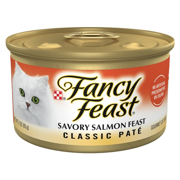 Cat Food & Care Purina Fancy Feast Salmon Feast Classic Grain Free Wet Cat Food Pate hero