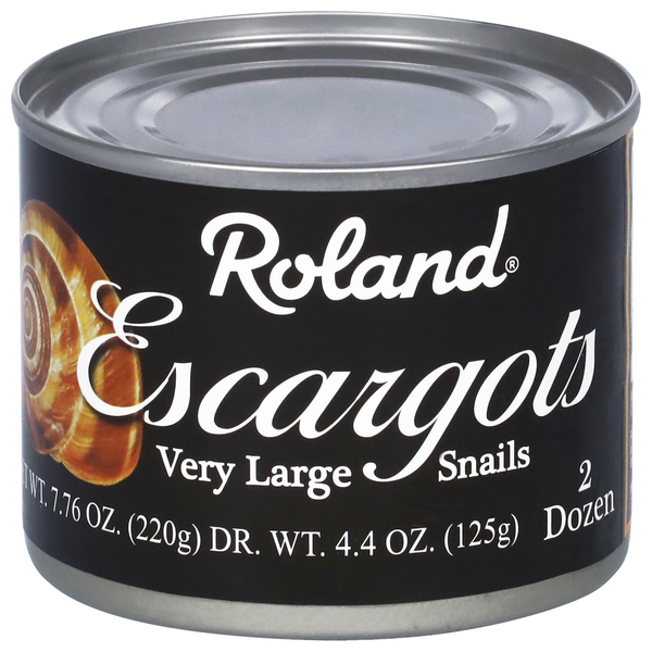 Canned Meat & Seafood Roland Foods Snails, Escargots, 2 Dozen, Very Large hero