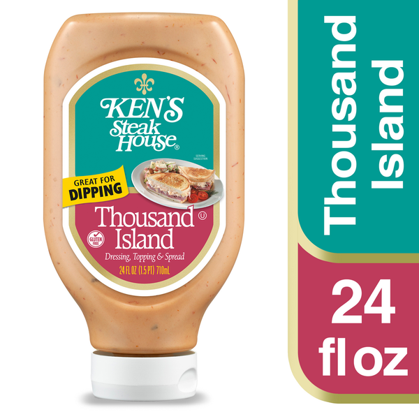 Salad Dressing & Toppings Ken's Steak House Dressing, Topping & Spread, Thousand Island hero