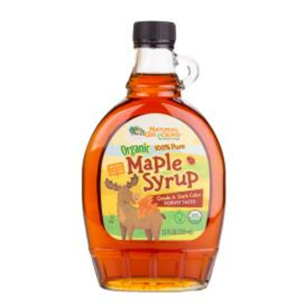 Honeys, Syrups & Nectars Natural Grocers Dark Organic Maple Syrup hero