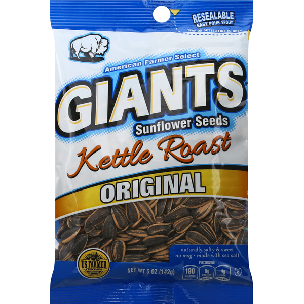 Nuts, Seeds & Dried Fruit Giants Sunflower Seeds, Original, Kettle Roast hero