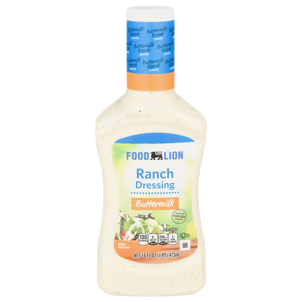 Salad Dressing & Toppings Food Lion Dressing, Buttermilk Ranch hero