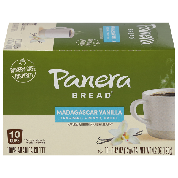 Coffee Panera Bread Coffee, 100% Arabica, Madagascar Vanilla hero