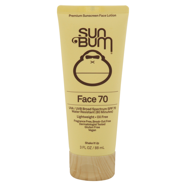 Sun Bum Sunscreen Face Lotion, Premium, Broad Spectrum SPF 70 hero