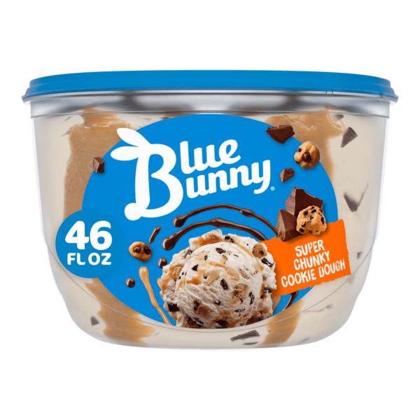 Ice Cream & Ice Blue Bunny Super Chunky Cookie Dough Frozen Dessert hero