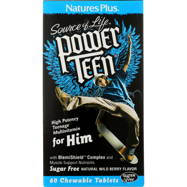 Supplement Combinations NaturesPlus Source Of Life Power Teen For Him hero