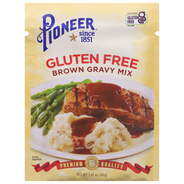 Instant Foods Pioneer Gravy Mix, Gluten Free, Brown hero