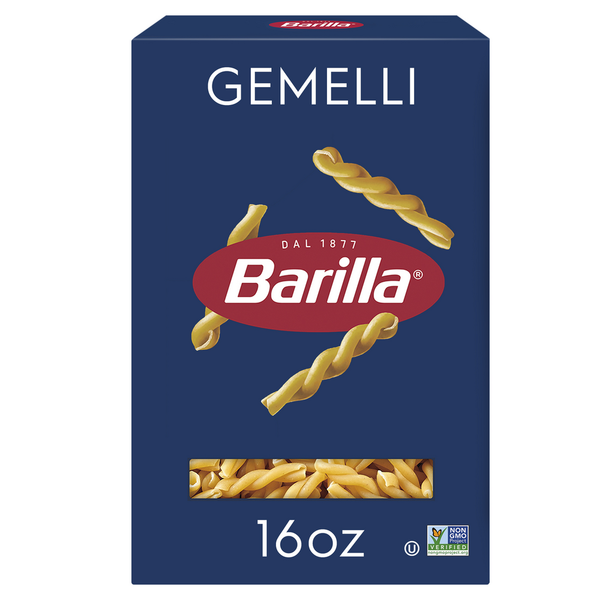 Dry Pasta Barilla Gemelli - Non-GMO Pasta Made with Durum Wheat Semolina & Kosher Certified hero