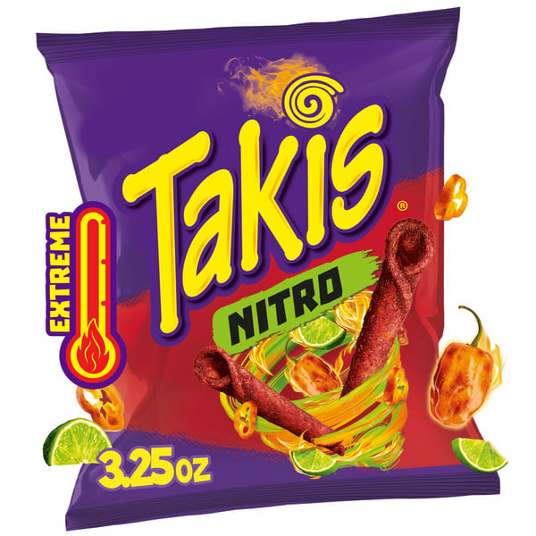 Candy & Chocolate Takis Nitro Rolled Tortilla Chips Bag hero