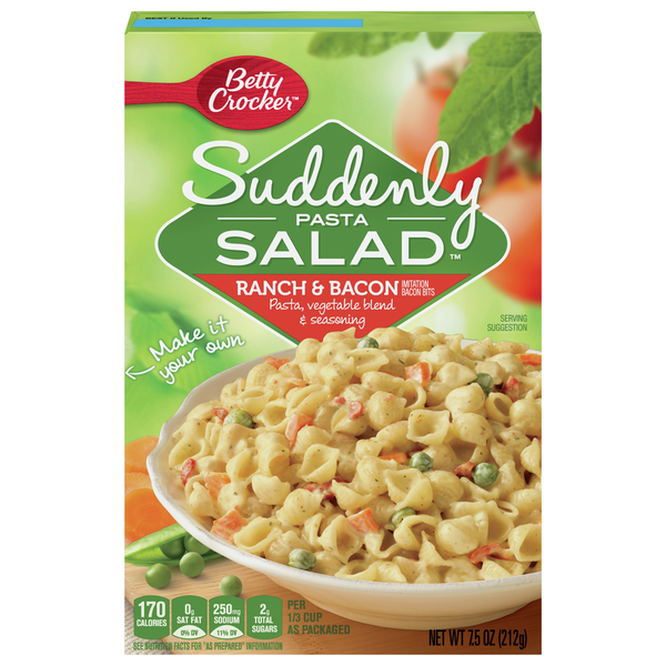 Instant Foods Betty Crocker Pasta, Ranch & Bacon hero