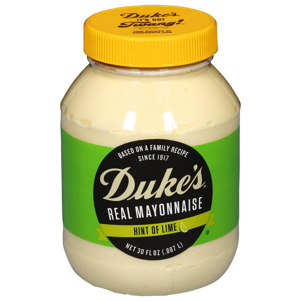 Condiments Duke's Mayonnaise, Real, Hint of Lime hero