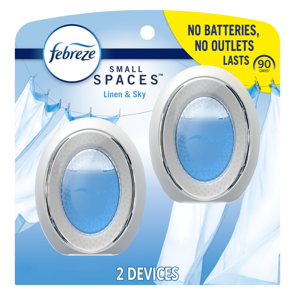 Air Fresheners Febreze Small Spaces Air Freshener, Linen & Sky hero