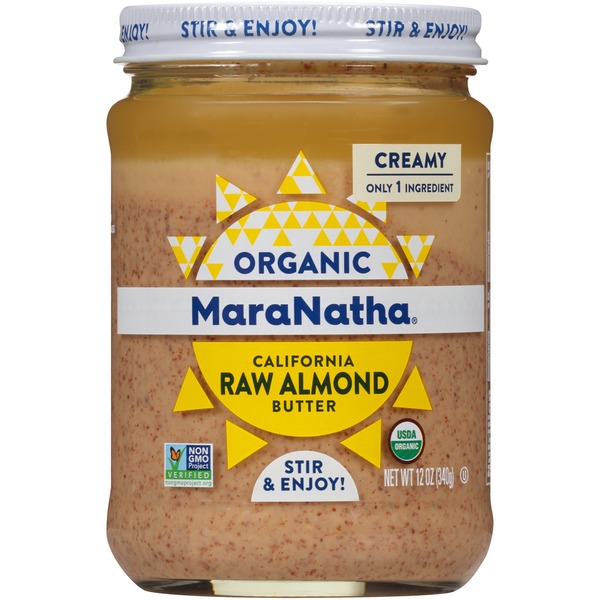 Spreads & Nut Butters MaraNatha Almond Butter, Organic, Raw, Creamy hero