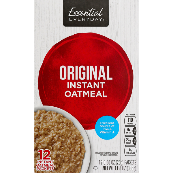 Hot Cereal & Pancake Mixes Essential Everyday Oatmeal, Instant, Original hero