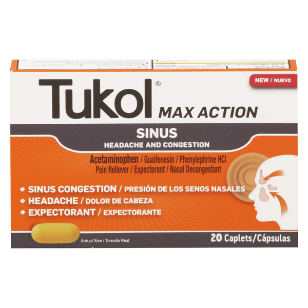 Tukol Sinus, Headache and Congestion hero