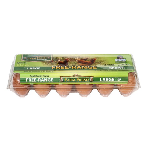 Eggs Nature's Yoke Free-Range Large Brown Eggs hero