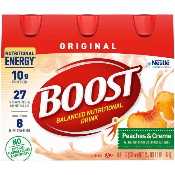 Protein & Meal Replacements BOOST ORIGINAL Peaches & Creme hero