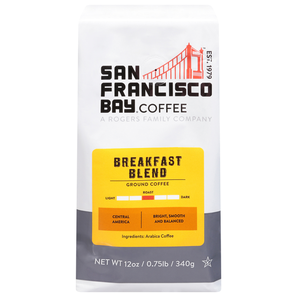 Coffee San Francisco Bay Coffee Coffee, Ground, Medium Roast, Breakfast Blend hero