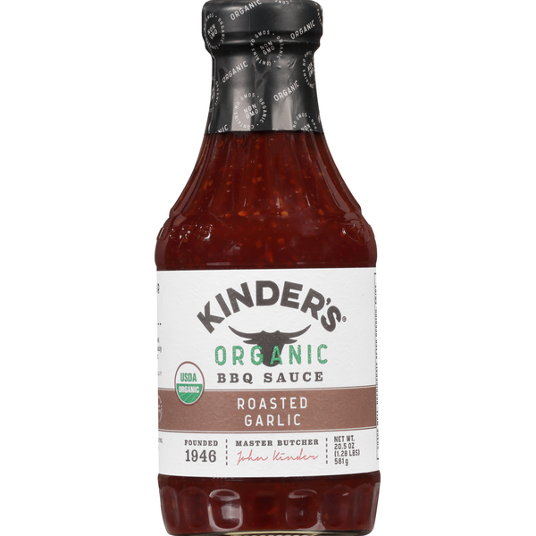 Marinades & Meat Preparation Kinder's BBQ Sauce, Organic, Roasted Garlic hero