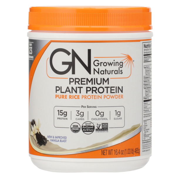 Protein & Meal Replacements Growing Naturals Organic Premium Plant Protein Powder hero