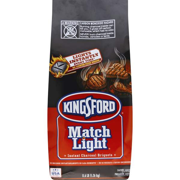 More Household Kingsford Match Light Instant Charcoal Briquettes, BBQ Charcoal for Grilling hero