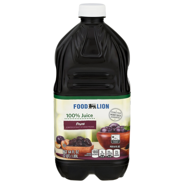 Juice & Nectars Food Lion 100% Juice, Prune hero