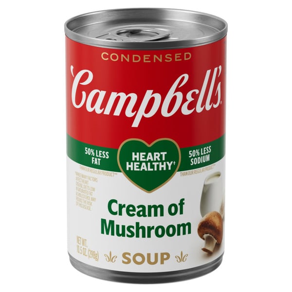 Holiday Items Campbell's Heart Healthy Cream of Mushroom Soup hero