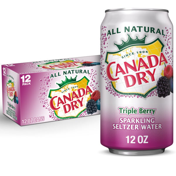 Water, Seltzer & Sparkling Water Canada Dry Triple Berry Sparkling Seltzer Water hero