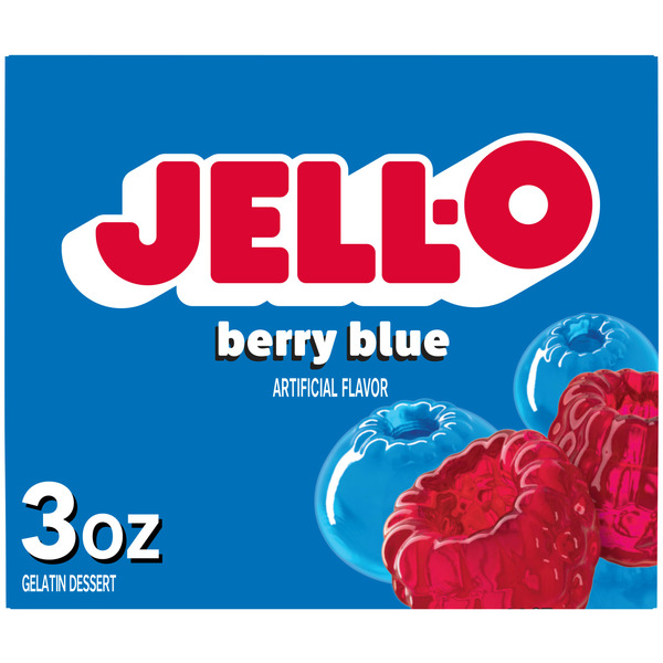 Baking & Supplies Jell-O Berry Blue Gelatin Dessert Mix hero