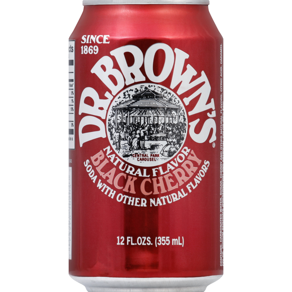 Soft Drinks Dr. Brown’s Natural Flow Natural Flavor Black Cherry Soda hero