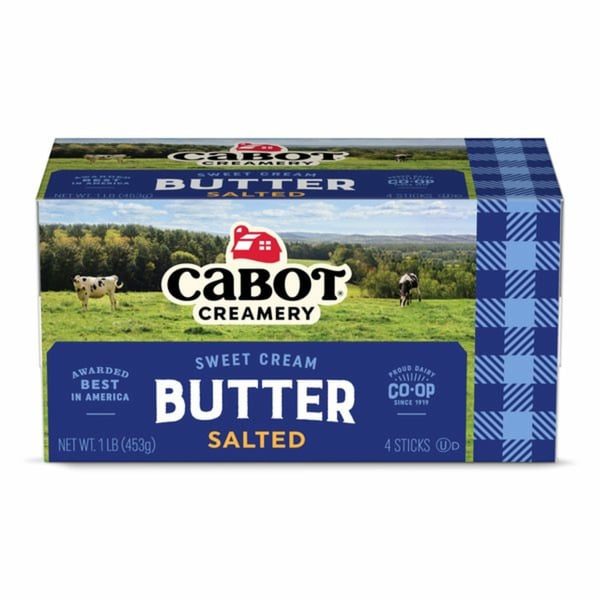 Butter Cabot Salted Butter Quarters hero