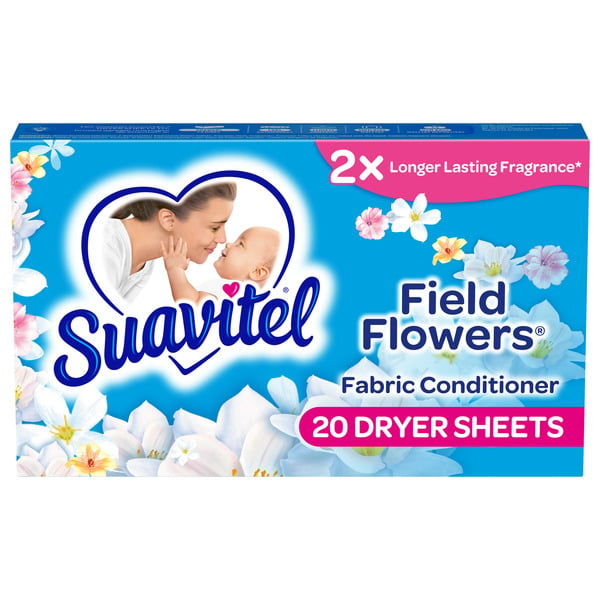 Laundry Care Suavitel Fabric Softener Dryer Sheets, Field Flowers hero