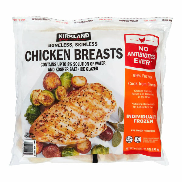 Frozen Meat & Seafood Kirkland Signature Chicken Breast, 6.5 lb hero