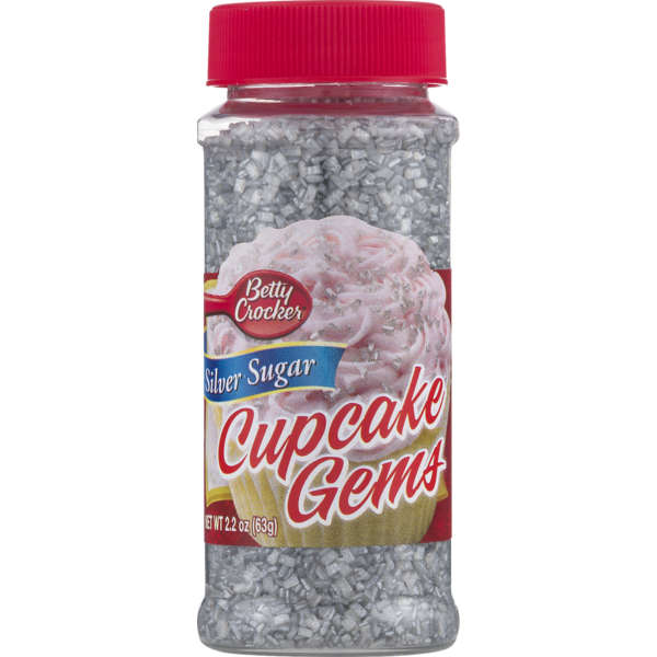 Baking Supplies & Decor Betty Crocker Silver Sugar Cupcake Gems hero