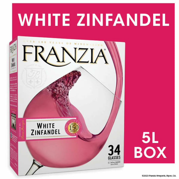 Sweet Pink Wine Franzia White Zinfandel Pink Wine hero