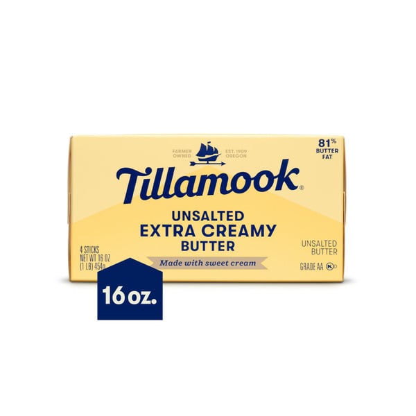 Butter Tillamook Unsalted Butter Sticks hero