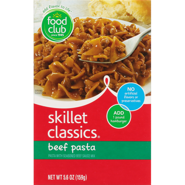 Grains, Rice & Dried Goods Food Club Skillet Classics, Beef Pasta hero