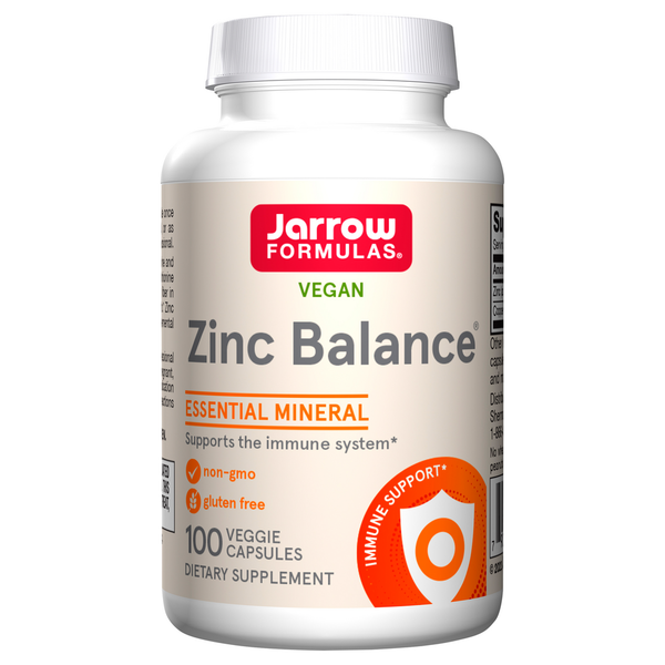 Vitamins & Minerals Jarrow Formulas Zinc Balance, Vegan, Veggie Capsules hero