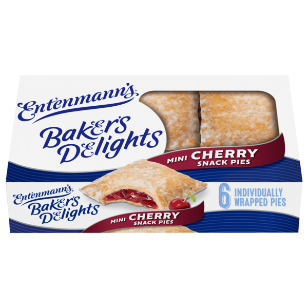 Breakfast Bars & Pastries Entenmann's Baker's Delights, 6 packs, Cherry Mini Snack Pies hero