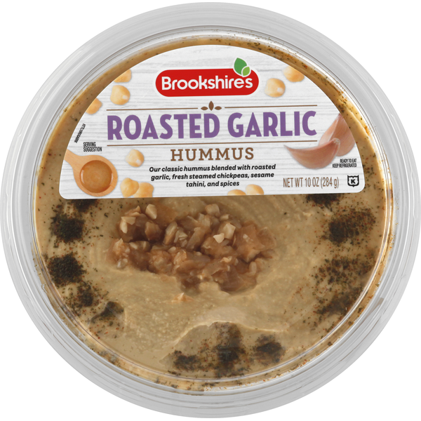 Preserved Dips & Spreads Brookshire's Hummus, Roasted Garlic hero