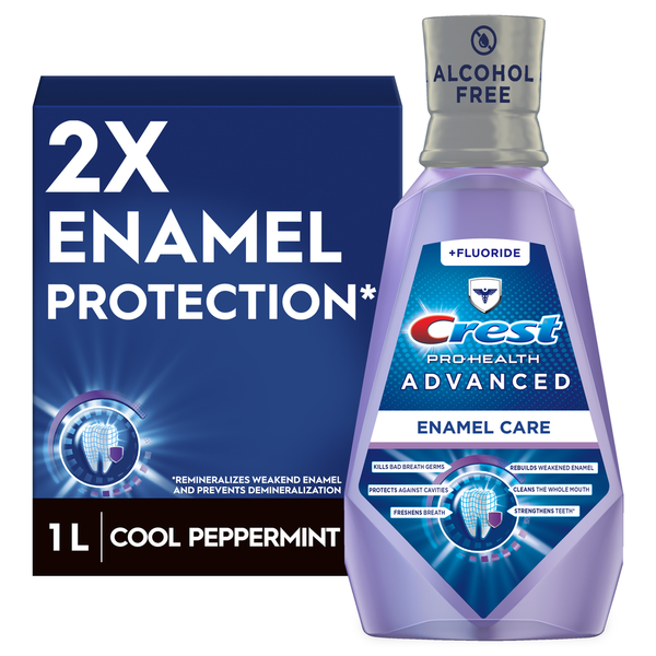 Oral Hygiene Crest Pro-Health Advanced Enamel Care Mouthwash, Alcohol Free, Strengthens Enamel hero